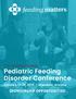 Pediatric Feeding Disorder Conference
