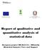 Report of qualitative and quantitative analysis of statistical data