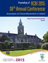 38 TH Annual Conference