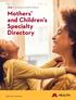 Mothers and Children s Specialty Directory