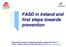 FASD in Ireland and first steps towards prevention