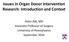 Issues in Organ Donor Intervention Research: Introduction and Context
