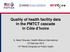 Quality of health facility data in the PMTCT cascade in Côte d Ivoire