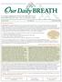 ur Daily BREATH Cope don t Mope A newsletter published by PULMONARY REHABILITATION Citrus Valley Medical Center Inter-Community Campus