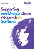 stroke.org.uk Supporting world-class stroke research in Scotland