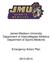 James Madison University Department of Intercollegiate Athletics Department of Sports Medicine. Emergency Action Plan
