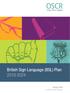 British Sign Language (BSL) Plan October 2018 Scottish Charity Regulator