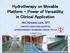 Hydrotherapy on Movable Platform - Power of Versatility in Clinical Application
