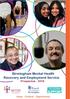 Birmingham Mental Health Recovery and Employment Service Prospectus
