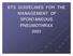 BTS GUIDELINES FOR THE MANAGEMENT OF SPONTANEOUS PNEUMOTHRAX 2003