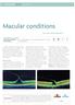Macular conditions. by Louise Stainer BSc(Hons)