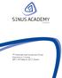 1 st International Advanced Sinus Dissection Course, 30 th - 31 st March 2017, Berlin. in Berlin