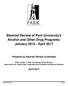 Biennial Review of Park University s Alcohol and Other Drug Programs: January April 2017