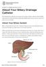 About Your Biliary Drainage Catheter