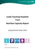 Leeds Teaching Hospitals Trust Nutrition Capacity Report