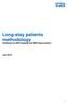 Long-stay patients methodology Published by NHS England and NHS Improvement