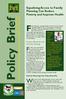 Policy Brief. Family planning deciding whether and when to have children. For those who cannot afford