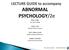 ABNORMAL PSYCHOLOGY/2e