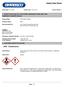 Safety Data Sheet. GHS - Classification 1. IDENTIFICATION OF THE SUBSTANCE/MIXTURE AND THE COMPANY/UNDERTAKING 2. HAZARDS IDENTIFICATION