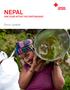 NEPAL ONE YEAR AFTER THE EARTHQUAKE