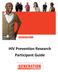 HIV Prevention Research Participant Guide