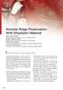 Alveolar Ridge Preservation With Alloplastic Material
