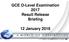 GCE O-Level Examination 2017 Result Release Briefing. 12 January 2018