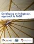 Developing an Indigenous approach to FASD