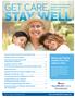 STAY WELL GET CARE, Keep your family smoke-free and tobacco-free. newsletter for members of AmeriHealth Caritas Pennsylvania