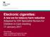 Electronic cigarettes: A new era for tobacco harm reduction Adapted for SW Specialist Nurses for Children in Care meeting 17 January 2017