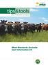 tips&tools MEAT STANDARDS AUSTRALIA Meat Standards Australia beef information kit