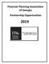 Financial Planning Association of Georgia Partnership Opportunities