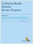 California Health Benefits Review Program