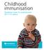 Childhood immunisation