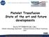 Platelet Transfusion State of the art and future developments
