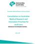 Consultation on Australian Medical Research and Innovation Priorities for