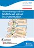Multi-level spinal instrumentation