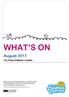 WHAT S ON. August The Fields Children s Centre