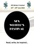 SFX Writer s Festival 25 th 29 th June 2018 SFX WRITER S FESTIVAL. Read, write, be inspired
