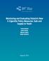 Monitoring and Evaluating Ontario s New E-Cigarette Policy Measures: Sale and Supply to Youth