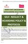 SELF- NEGLECT & HOARDING POLICY & PROTOCOL