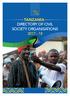 TANZANIA DIRECTORY OF CIVIL SOCIETY ORGANISATIONS