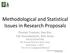 Methodological and Statistical Issues in Research Proposals