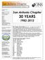 30 YEARS. San Antonio Chapter San Antonio Chapter