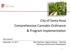 City of Santa Rosa Comprehensive Cannabis Ordinance & Program Implementation