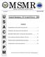 MSMR U S A C H P P M. Annual Summary, US Armed Forces Medical Surveillance Monthly Report. Contents