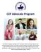 CDF Advocate Program