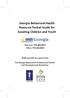 Georgia Behavioral Health Resource Pocket Guide for Assisting Children and Youth