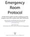 Emergency Room Protocol
