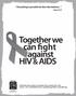 Together we can fight against HIV & AIDS; AIDS Sunday 1 EFICOR